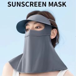 Breathable Ice Silk Outdoor Riding Summer Anti UV Full Face Mask